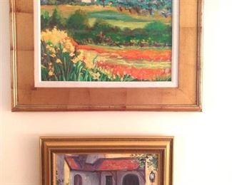 Pair of nicely framed original oils on canvas.