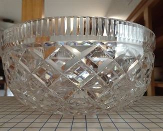 Very nicely cut crystal 8-inch bowl.