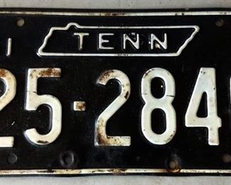 1961 Tennessee License Plate