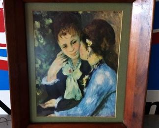 Vintage Wood Framed Portrait