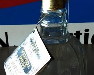 Vintage "Maxwell House" Jack Daniels Bottle with Booklet