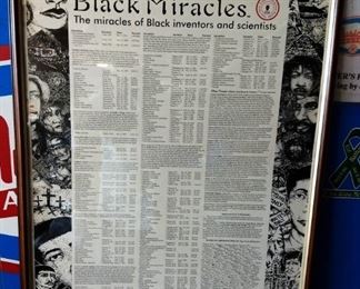 "Black Miracles" Poster, Framed