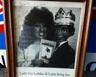 Autographed Picture- Lady Liz Mac & Little King Joe