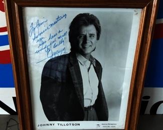 Autographed Picture- Johnny Tillotson