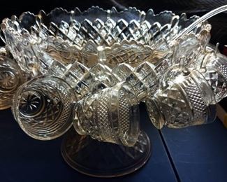 Vintage Punch Bowl Set