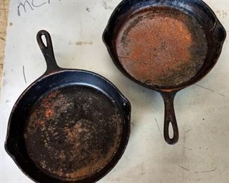 Vintage Cast Iron Skillets