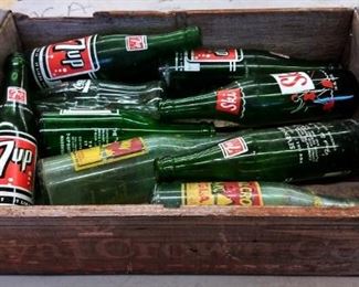 Vintage Royal Crown Cola Wood Crate, Vintage Soda Bottles