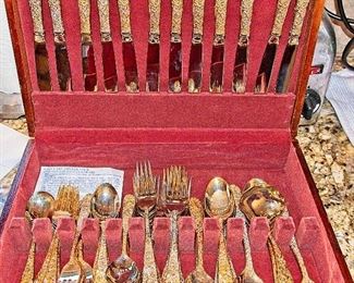 Godinger Gold Plated Flatware Set