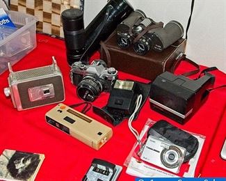 Vintage Cameras - Canon - Polaroid - Kodak