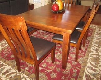 TABLE WITH 4 CHAIRS AND BENCH