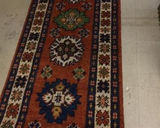 Hand-knotted Persian runner.....2.5 X 8.2