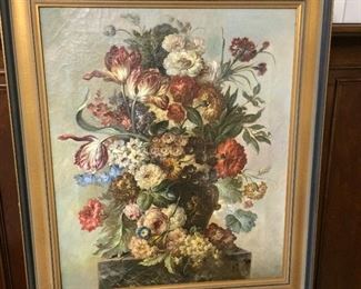 Antique oil painting.... colors are soft and muted!! Just beautiful!
