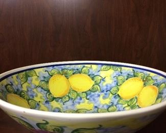 Large "lemon" bowl..... great for parties!