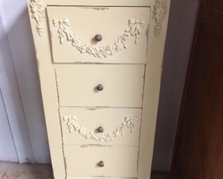 Shabby chic chest... nice and narrow!