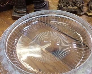 Lalique console bowl.... signed piece!  Beautiful!