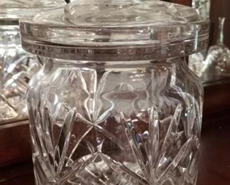 Crystal Biscuit Jar 