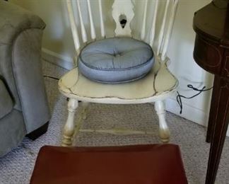 Side chair, Ottoman 