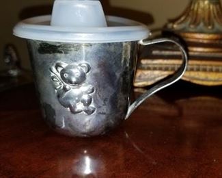 Silverplate baby sippy cup