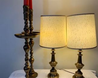 To press lamps and two brass candlesticks https://ctbids.com/#!/description/share/208664