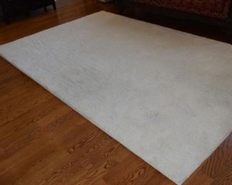 10' X 6 1/2' Plush White Shag Area Rug