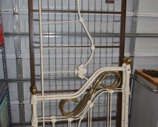 White and Brass Day Bed, no mattress
