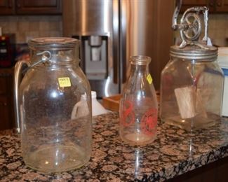 Antique Jugs, Butter Churn