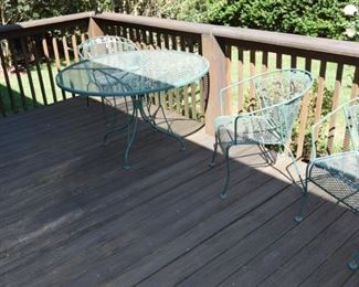 Wrought Iron Table and Chairs