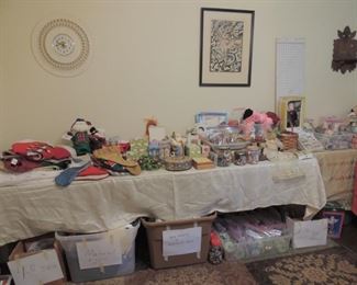 christmas linen and tons of crafting items