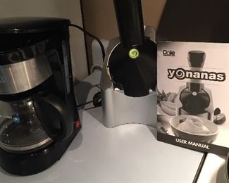 Small Coffee Maker/Yonanas Ice Cream Maker
