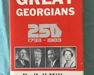 Great Georgians by Zell Miller( Signed Copy)