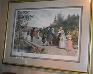 Gorgeous After Etching by Jan R. King of Sunday Morning in Sleepy Hollow (Washington Irving)
