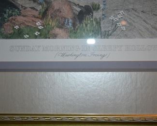 Gorgeous After Etching by Jan R. King of Sunday Morning in Sleepy Hollow (Washington Irving)