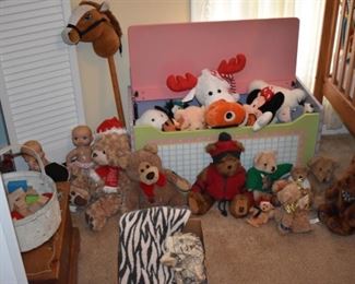 Vintage Children's Toys and Toy Chest