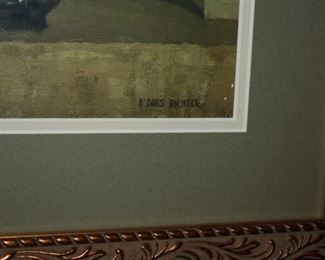 Beautifully Framed Oil Painting by H. Davis Richter.