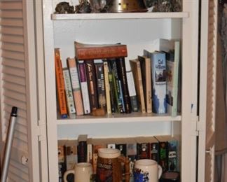 Collectibles from Wizards, Unicorns, etc. to Medievel Helmet style Liquor Container to Mugs to Paperbacks, etc.