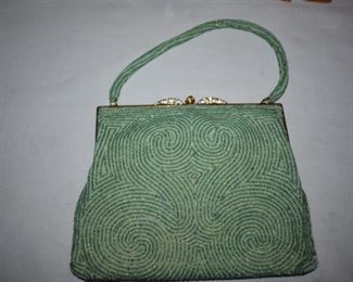 Beautiful Beaded Purse with Swirl Design