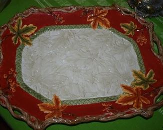 Fitz and Floyd Christmas Platter