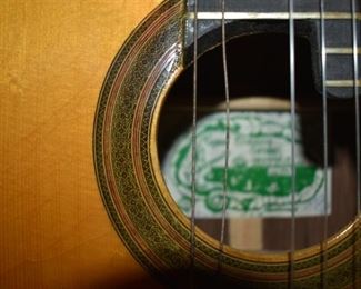 Miquel and Company Flamenco Guitar 1963. World Famous Luthier, Cuba's premier luthier, who escaped from Cuba during the Castro revolution and settled in Little Miami to continue making his extraordinary Flamenco Guitar's. He escaped Cuba in 1961 on a self-made raft bringing with him as much of his special woods as he could transport so that he could continue his craft here in the USA. He settled in MIami to continue his artistic genius in making some of the World's Finest Flamenco Guitars.