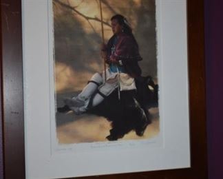 American Indian Art Limited Edition Cherokee 1999 - entitled "Diamond and River Cane Bow", # 2 of 273 by T.L. Schmidt