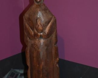 Hard Carved Wooden Statue