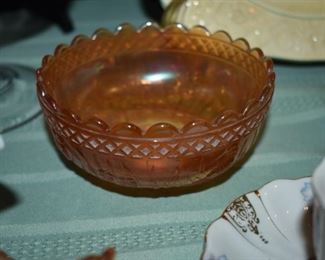 Antique Carnival Glass bowl