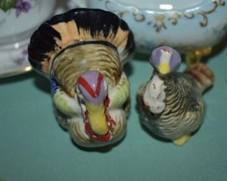Vintage Turkey Salt and Pepper Set