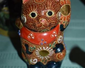 Satsuma Cat Figurine