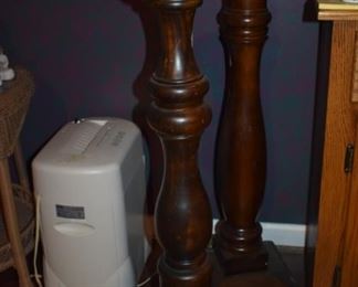 Tall Quality Wooden Candle Stands, each a different height