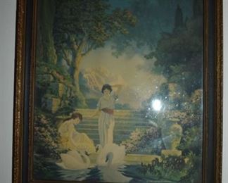 Antique Framed Print in Fox, Thompson tradition of painting