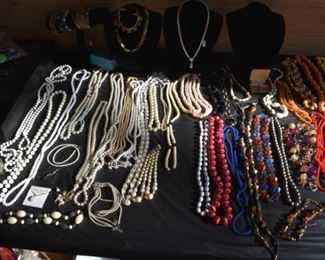 Huge Collection of Vintage Jewelry including Pocket Watches, Watches, Beautiful Vintage Art Nouveau Sterling Silver Brooches (large collection!), Necklaces, Bracelets, Bangles, Earrings, Rings, and More!!!