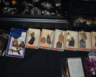 Huge Collection of Vintage Jewelry including Pocket Watches, Watches, Beautiful Vintage Art Nouveau Sterling Silver Brooches (large collection!), Necklaces, Bracelets, Bangles, Earrings, Rings, and More!!!