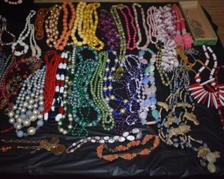 Huge Collection of Vintage Jewelry including Pocket Watches, Watches, Beautiful Vintage Art Nouveau Sterling Silver Brooches (large collection!), Necklaces, Bracelets, Bangles, Earrings, Rings, and More!!!