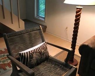 wood floor lamp