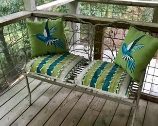 Cast iron love seat